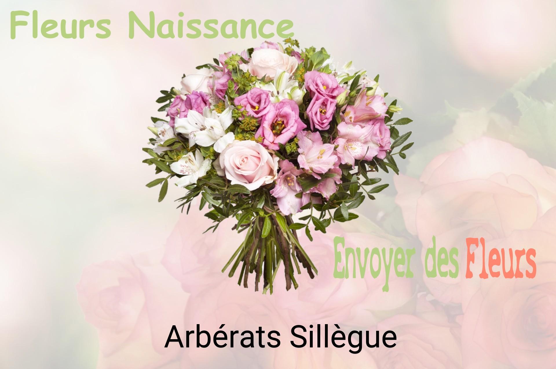 Bouquet de fleurs de naissance livré à Arbérats-Sillègue
